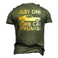 Car Just One More Car I Promise Mechanic Garage Men's 3D T-Shirt Back Print Army Green