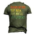Chihuahua Dad The Man Myth Legend Retro Men's 3D T-shirt Back Print Army Green