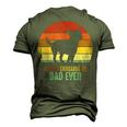 Chihuahua Dog Dad Fathers Day Best Chihuahua Dad Ever Men's 3D T-shirt Back Print Army Green