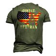 Combat Veteran Proud American Soldier Military Army Men's 3D T-Shirt Back Print Army Green