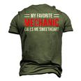 Cute Mechanic Girlfriend Wife Calls Me Sweetheart Men's 3D T-Shirt Back Print Army Green