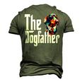 Dachshund Dog Dad Dogfather Dogs Daddy Father Men's 3D T-Shirt Back Print Army Green