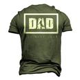 Dad The Best Ever Basketball Men's 3D T-shirt Back Print Army Green