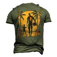 Dad And Daughter Volleybal Graphic Men Women Boys Girls Men's 3D T-Shirt Back Print Army Green