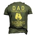Dad The Man The Myth The Boxing Legend Sport Fighting Boxer Men's 3D T-shirt Back Print Army Green