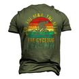 Dad The Man The Myth The Cycling Legend Retro Men's 3D T-shirt Back Print Army Green