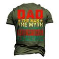 Dad The Man The Myth The Lawn Mowing Legend Men's 3D T-shirt Back Print Army Green