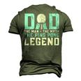 Dad The Man The Myth The Ping Pong Legend Player Sport Men's 3D T-shirt Back Print Army Green