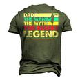 Dad The Man The Myth The Rugby Legend Men's 3D T-shirt Back Print Army Green
