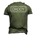 Daddy Est 2023 Promoted To Daddy 2023 Fathers Day Dad Men's 3D T-Shirt Back Print Army Green