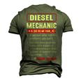 Diesel Mechanic Sayings Car Diesel For Dad Auto Garage Men's 3D T-Shirt Back Print Army Green
