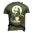 The Dogfather Pitbull Pitbull Dog Dad Best Dog Daddy Ever Men's 3D T-Shirt Back Print Army Green