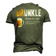 Drunkle Like A Normal Uncle Only Drunker Beer Men's 3D T-Shirt Back Print Army Green