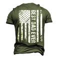 Fathers Day Best Dad Ever From Daughter Son Wife Men's 3D T-Shirt Back Print Army Green