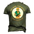 Fathers Day The Legend Cool Dad Men's 3D T-shirt Back Print Army Green