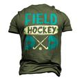 Field Hockey Dad Hockey Player Men's 3D T-Shirt Back Print Army Green