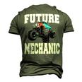 Future Mechanic Costume Monster Truck Adults & Kids Men's 3D T-Shirt Back Print Army Green