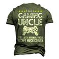 I Am A Gaming Uncle Video Gamer Video Game Men's 3D T-Shirt Back Print Army Green