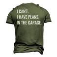Garage Car Guys Workshop Mechanic Men's 3D T-Shirt Back Print Army Green