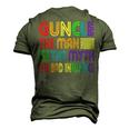 Guncle The Man Myth Bad Influence Gay Uncle Godfather Men's 3D T-Shirt Back Print Army Green
