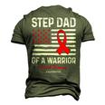 Heart Disease Survivor Support Step Dad Of A Warrior Men's 3D T-Shirt Back Print Army Green