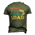 Hooked On Being A Dad Fishing Dad Father_S Day Men's 3D T-Shirt Back Print Army Green