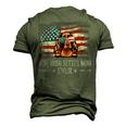 Irish Setter Best Dog Mom Ever Retro Usa American Flag Men's 3D T-shirt Back Print Army Green