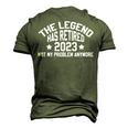 The Legend Has Retired 2023 Cool Retirement 2023 Doctor Dad Men's 3D T-shirt Back Print Army Green