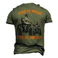 This Is What Life Is About Quad Bike Father Son Atv Men's 3D T-Shirt Back Print Army Green