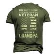 I Love More Than A Veteran Is Being Grandpa Army Pride Men's 3D T-Shirt Back Print Army Green