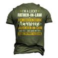 Lucky Fatherinlaw Of Awesome Daughterinlaw Men's 3D T-Shirt Back Print Army Green