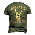 Mechanic Garage Car Enthusiast Man Cave For Garage Men's 3D T-Shirt Back Print Army Green