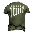 Mechanic Metal Worker Engineer Wrench 033 Beer Opener Men's 3D T-Shirt Back Print Army Green