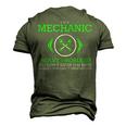 Im A Mechanic I Solve Problems Job Men's 3D T-Shirt Back Print Army Green