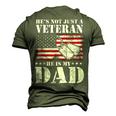 Military Retirement Hes Not Just A Veteran He Is My Dad Men's 3D T-Shirt Back Print Army Green