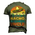 Nacho Average Uncle T Uncle Men's 3D T-Shirt Back Print Army Green