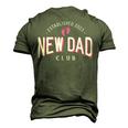New Dad Club Established 2023 Girl Father Pink Gender Color Men's 3D T-Shirt Back Print Army Green