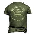 No One Cares Work Harder Skull Engineer Mechanic Worker Men's 3D T-Shirt Back Print Army Green