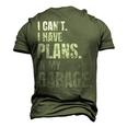 Plans Workshop Car Lovers My Garage Car Mechanic Men's 3D T-Shirt Back Print Army Green