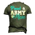 Proud Army Mom Military Mother Army Mom T Men's 3D T-Shirt Back Print Army Green