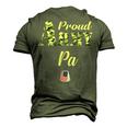 Proud Army Pa Military Pride Men's 3D T-Shirt Back Print Army Green