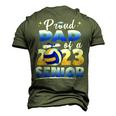 Proud Dad Of A 2023 Senior Volleyball Graduation Men's 3D T-Shirt Back Print Army Green