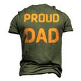 Proud Dad Of Wonderful Kids Men's 3D T-Shirt Back Print Army Green