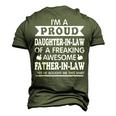 Im A Proud Daughter In Law Of Awesome Father In Law Men's 3D T-Shirt Back Print Army Green
