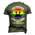 Proud Of You Free Dad Hugs Gay Pride Ally Lgbt Men's 3D T-Shirt Back Print Army Green