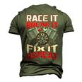 Racing Mechanic Race It Break It Fix It Repeat Men's 3D T-Shirt Back Print Army Green