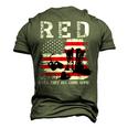 Red Friday Remember Everyone Deployed Usa Flag Army Military Men's 3D T-Shirt Back Print Army Green