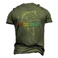 Reel Cool Godfather Fathers Day For Fishing Dad Men's 3D T-Shirt Back Print Army Green