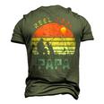 Reel Cool Papa Fathers Day For Fishing Dad Men's 3D T-Shirt Back Print Army Green