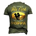 Theres This Girl Stole My Heart She Call Me Poppa Men's 3D T-Shirt Back Print Army Green